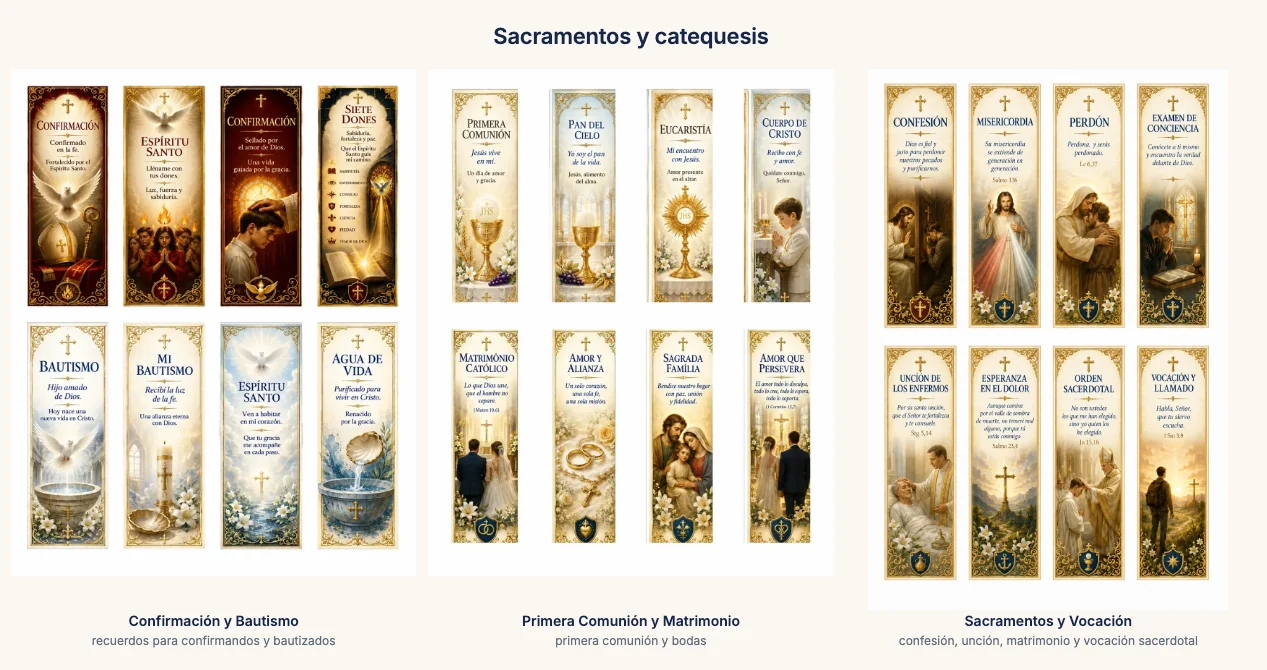 Diseños de sacramentos y catequesis